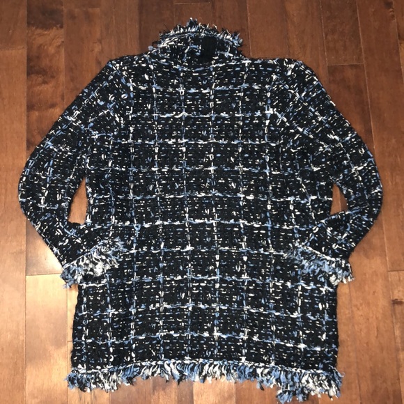 Minkas fringed Sweater Jacket - Picture 2 of 6